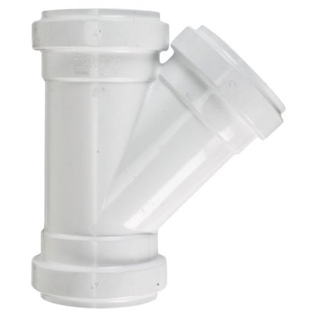 VORTEX G304 PVC Gasketed SDR Sewer Wye 4 in. VO2515964